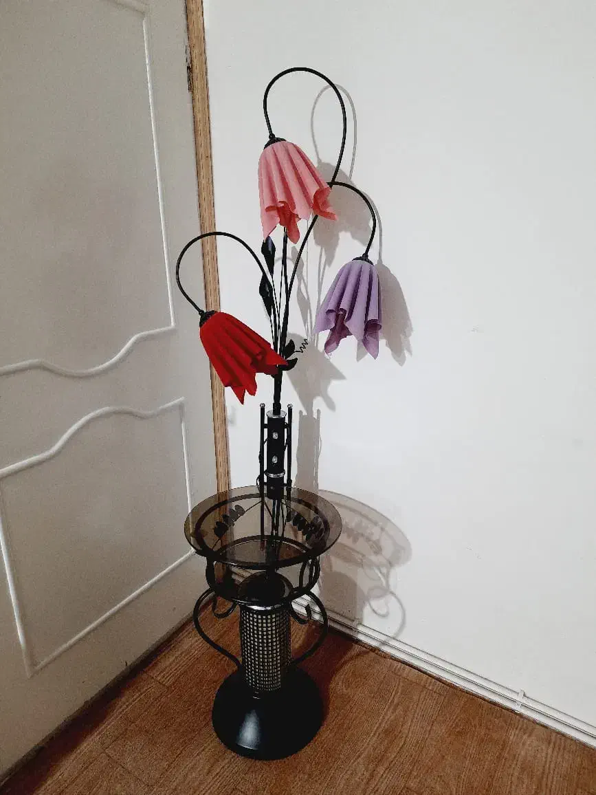 آباژور سه چراغ مدل لاله|چراغ خواب و آباژور|خوی, |دیوار