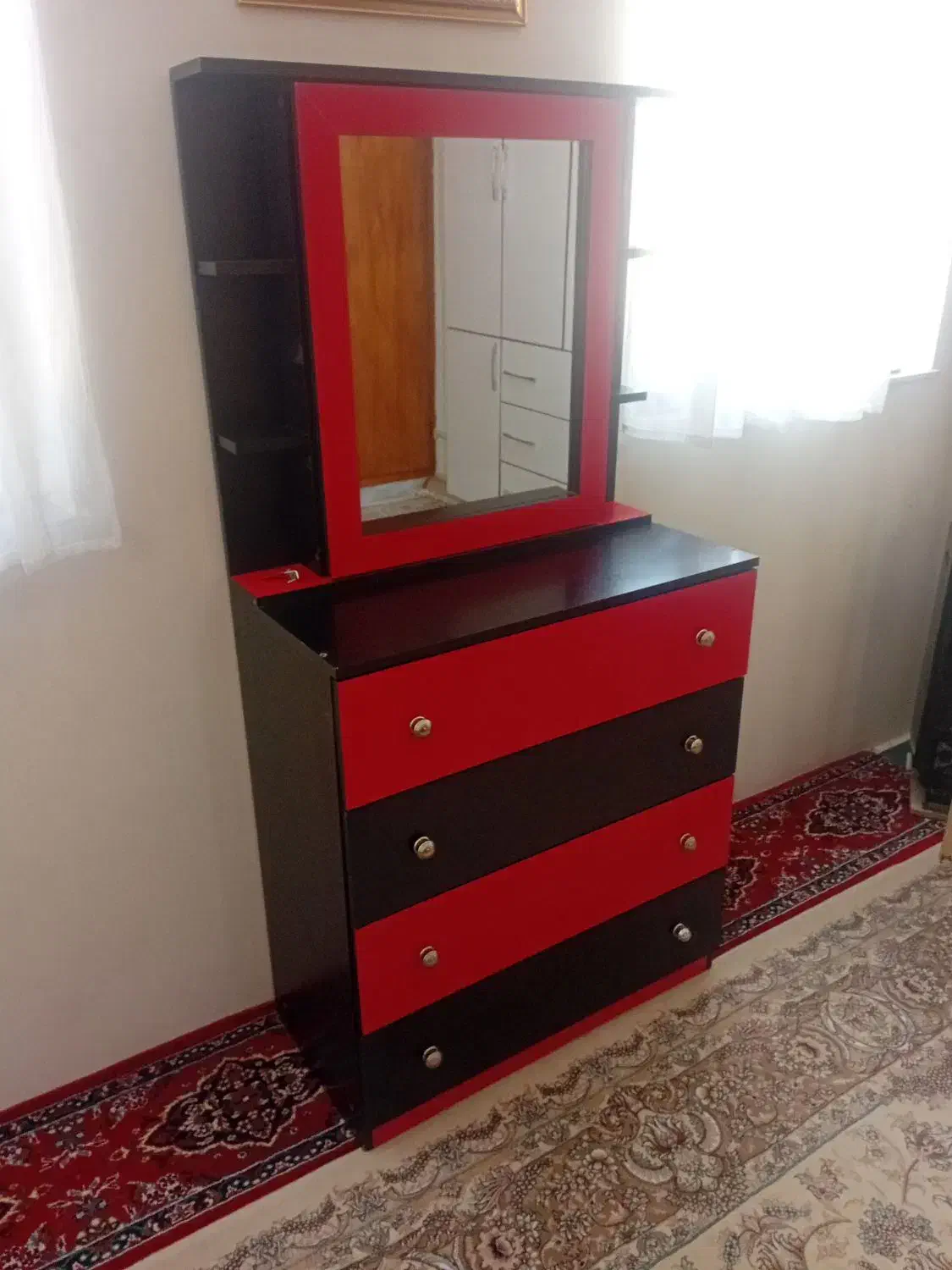 دراور چوبی آیینه خور|جاکفشی، کمد، دراور|کرمانشاه, |دیوار