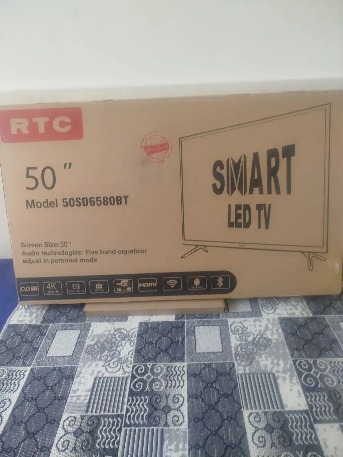 ال ای دی 50 اینچ RTC اکبند|تلویزیون و پروژکتور|سنندج, |دیوار