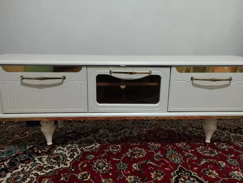 دکورتلویزیون سفیدوطلایی|میز تلویزیون|دهگلان, |دیوار