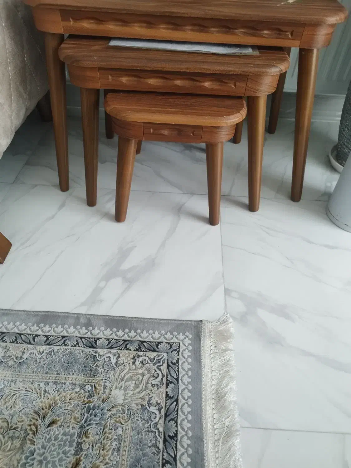 میز جلومبلی با سه عددعسلی|مبلمان خانگی و میز عسلی|رشت, علی آباد|دیوار