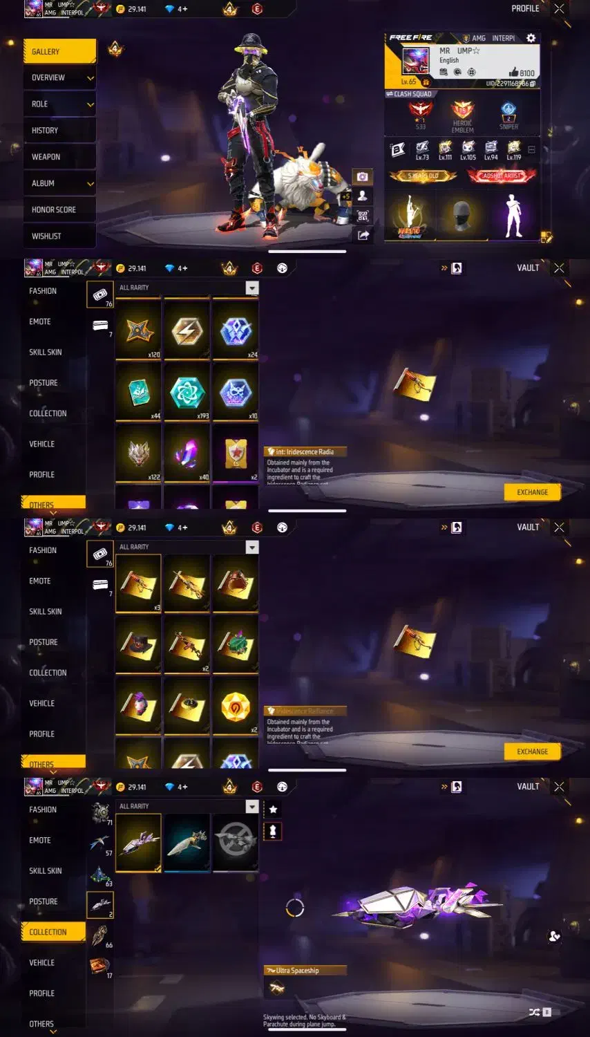 اکانت فری فایر|کنسول، بازی ویدئویی و آنلاین|قم, حنیف نژاد|دیوار