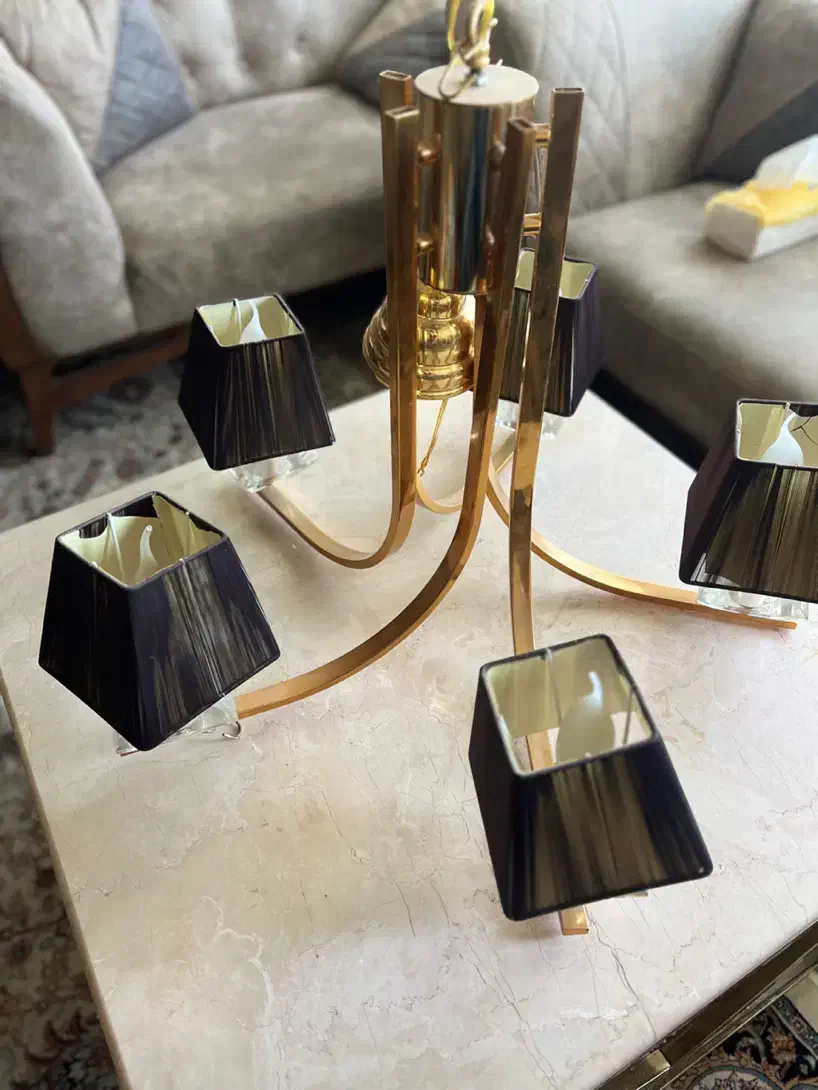 لوستر ۵ شاخه کلاسیک|لوستر و چراغ آویز|مشهد, الهیه|دیوار