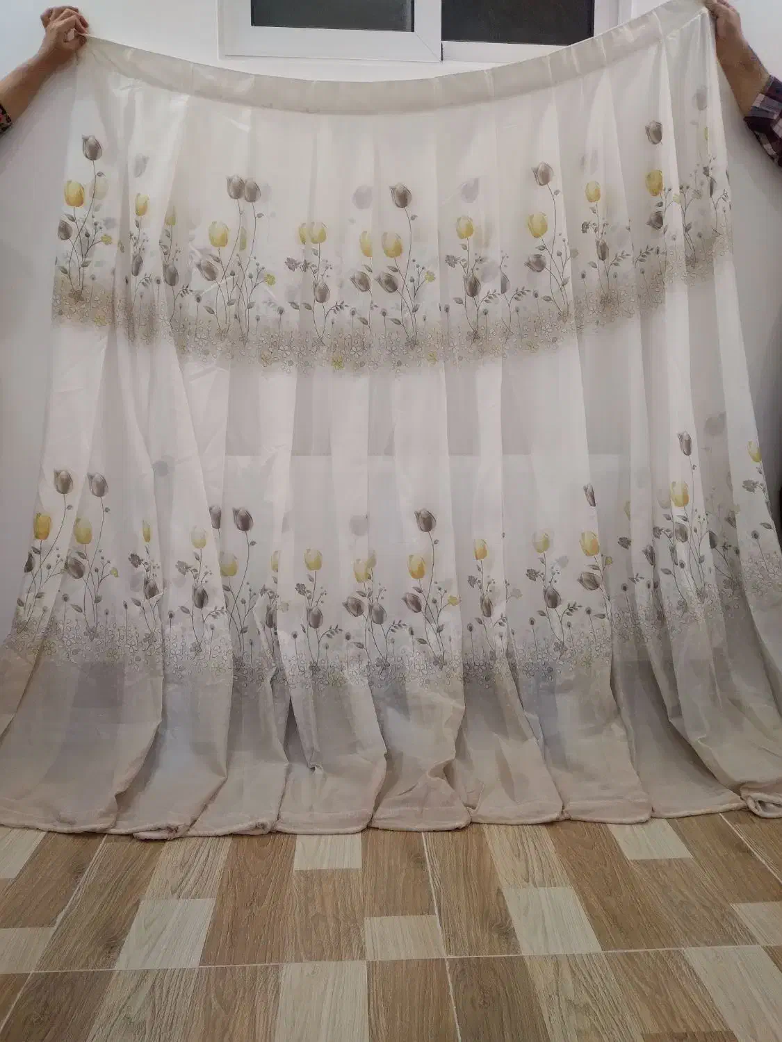 پرده اتاق خواب قهوهای|پرده، رانر، رومیزی|لنجان, |دیوار