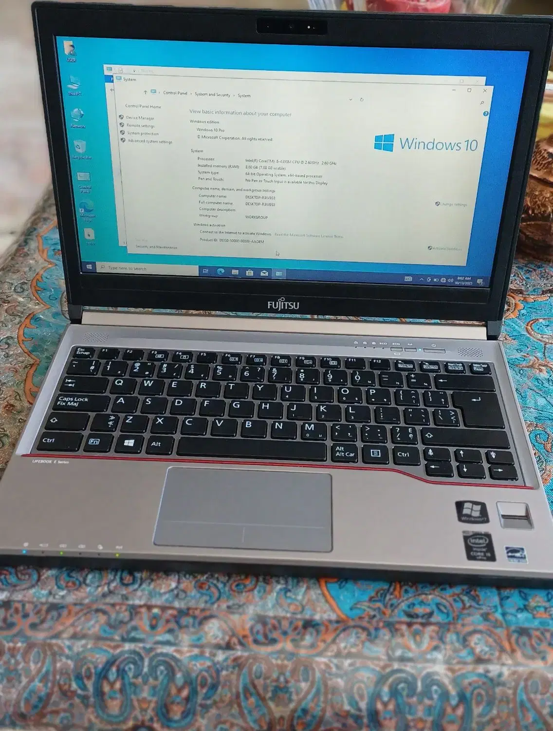 لپ تاپ فوجیتسو کورآی ۵ Laptop Fujitsu corei5|رایانه همراه|اصفهان, کوی شهید کشوری|دیوار