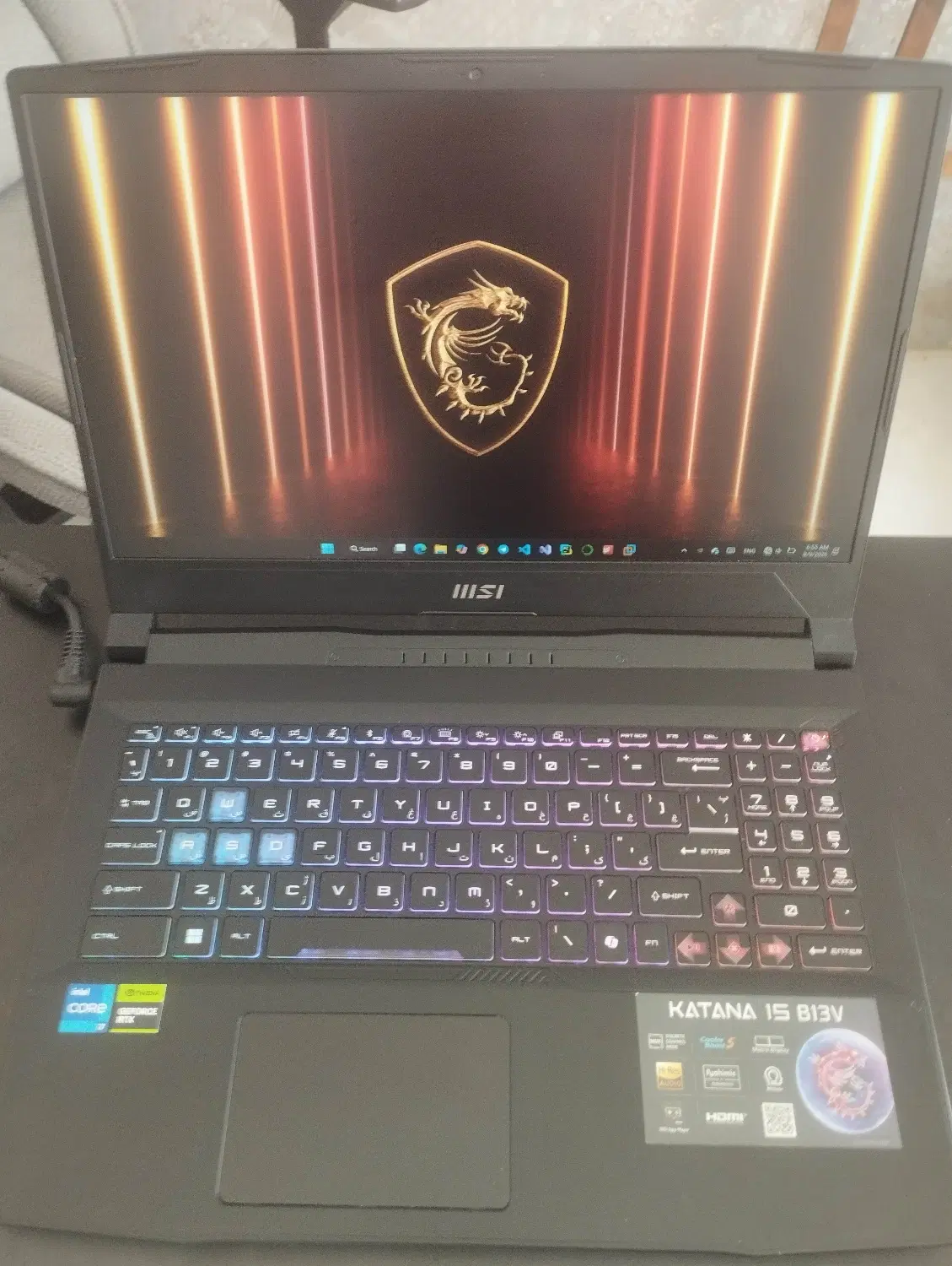 Msi katana15 b13vfk rtx406 i 2gb|رایانه همراه|مشهد, فرهنگیان (شهرک غرب)|دیوار
