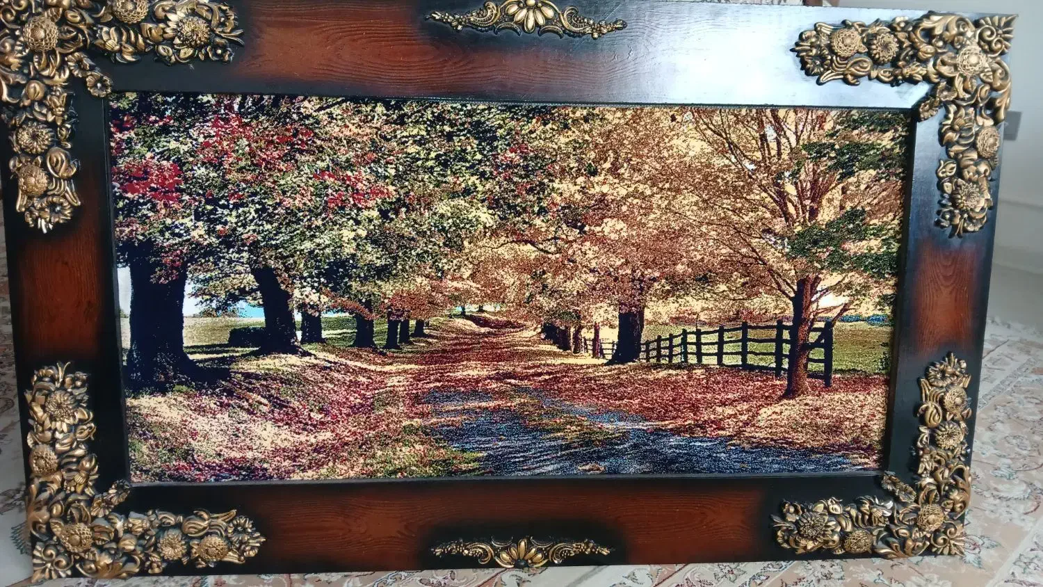 قاب فرش|تابلو فرش|اصفهان, پروین|دیوار