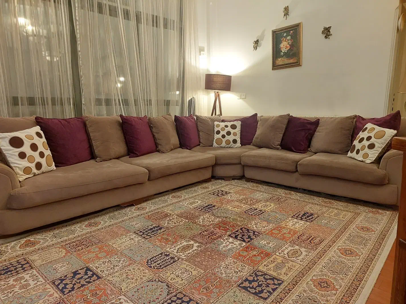 مبل ال شکلاتی رنگ|مبلمان خانگی و میز عسلی|لواسان, |دیوار