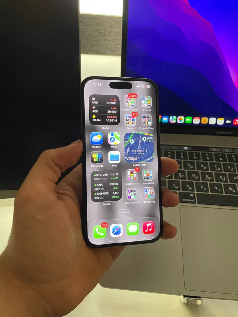 iPhone 15 Pro با حافظه 128 گیگابایت|موبایل|تهران, نارمک|دیوار