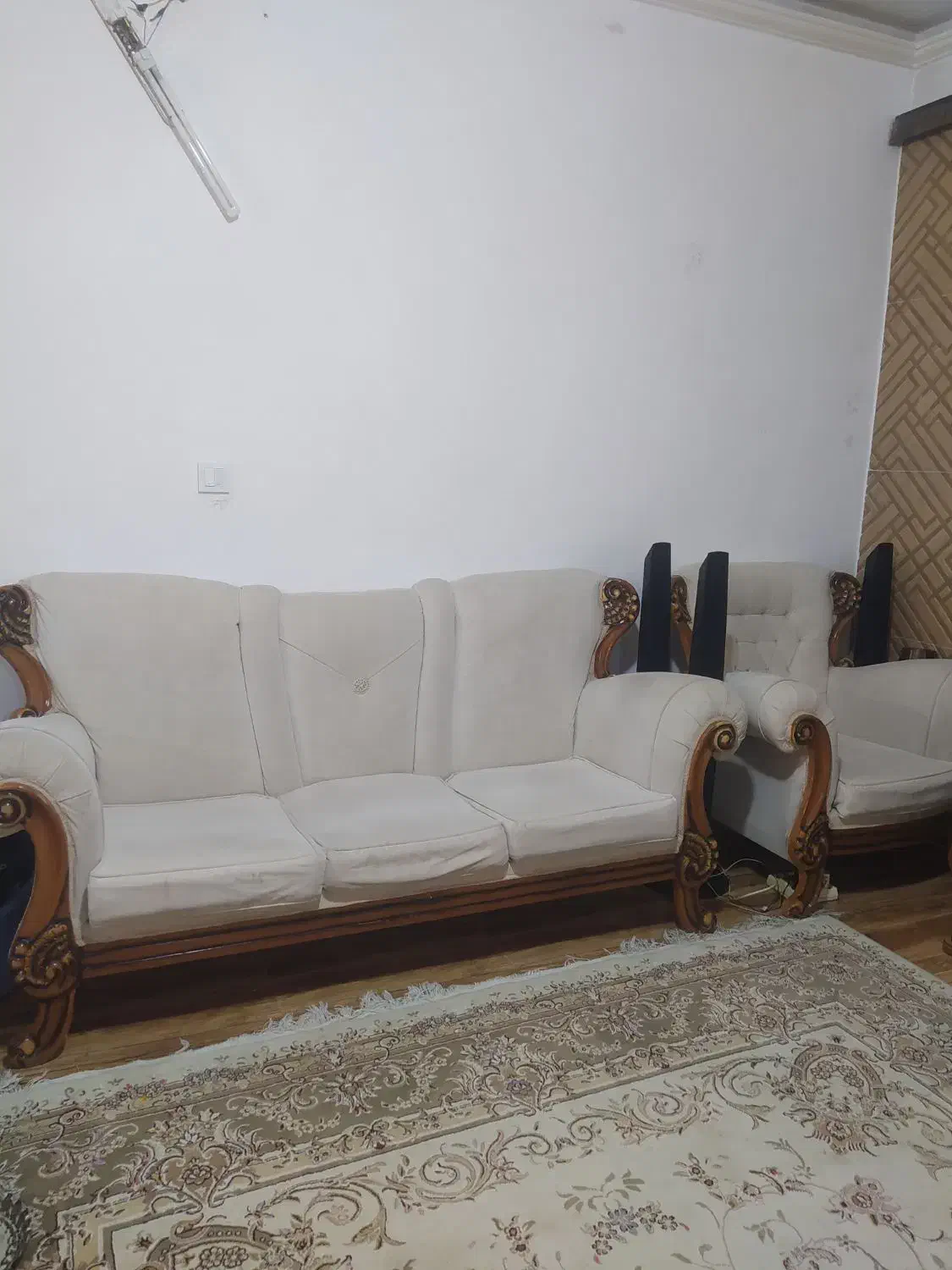 مبل سلطنتی راحتی 7نفره|مبلمان خانگی و میز عسلی|وحیدیه, |دیوار