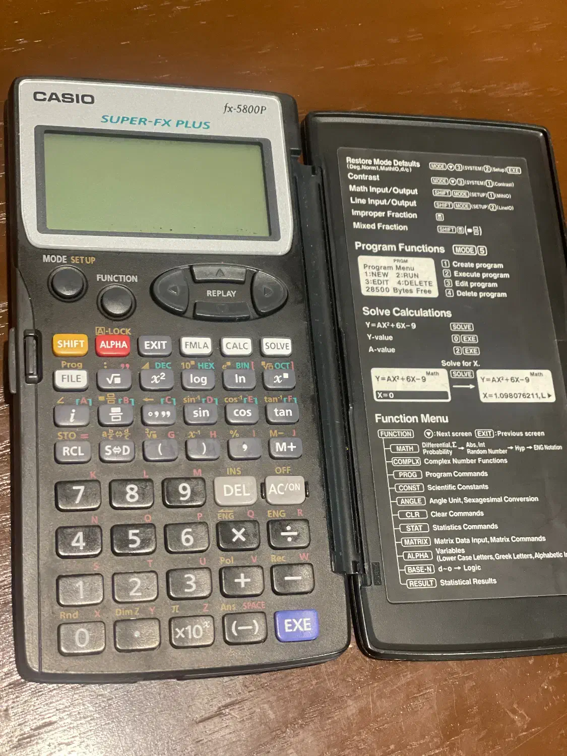 ماشین حساب مدل کاسیو Casio fx 5800 f|لوازم التحریر|تهران, خواجه نصیر طوسی|دیوار