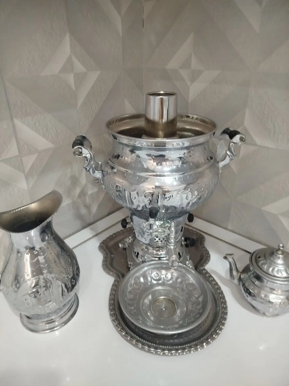 سماور گازی نو، معاوضه با قهوه ساز|سماور، چایساز، قهوهساز|تهران, منصوریه منگل|دیوار