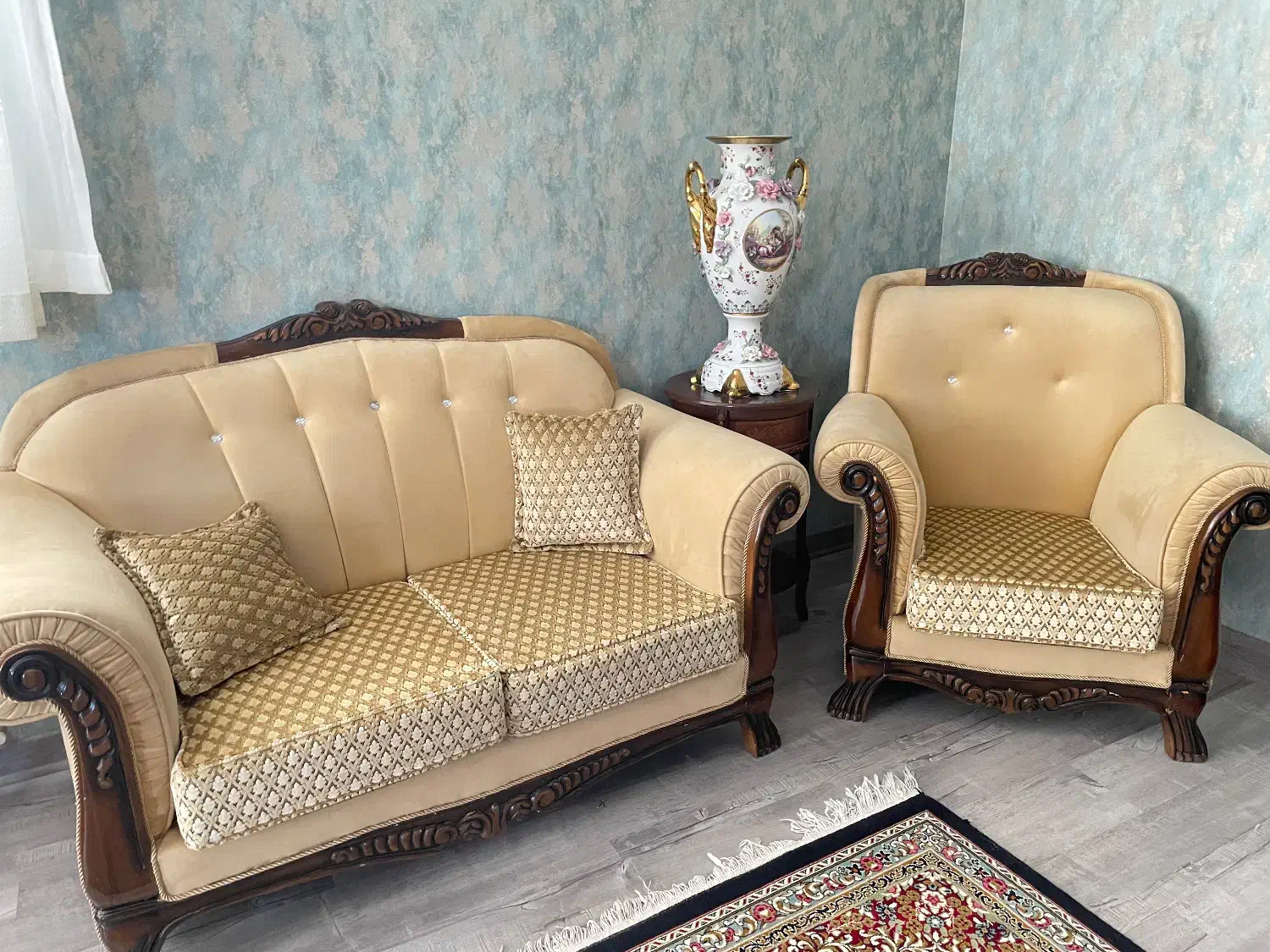 یک دست مبل ۷ نفره|مبلمان خانگی و میز عسلی|سیرجان, |دیوار