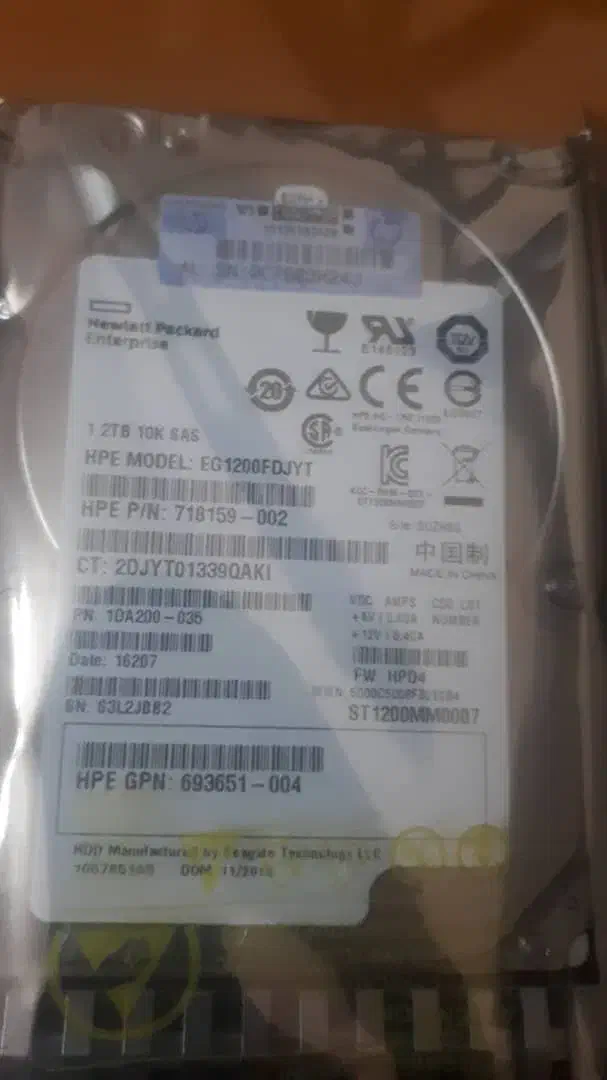 هارد سرور ظرفیت 1.2tbاچ پی|قطعات و لوازم جانبی رایانه|تهران, شهرک شهید باقری|دیوار