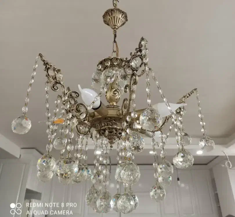 لوستر برنزی ، ۵ شاخه|لوستر و چراغ آویز|بندرعباس, |دیوار