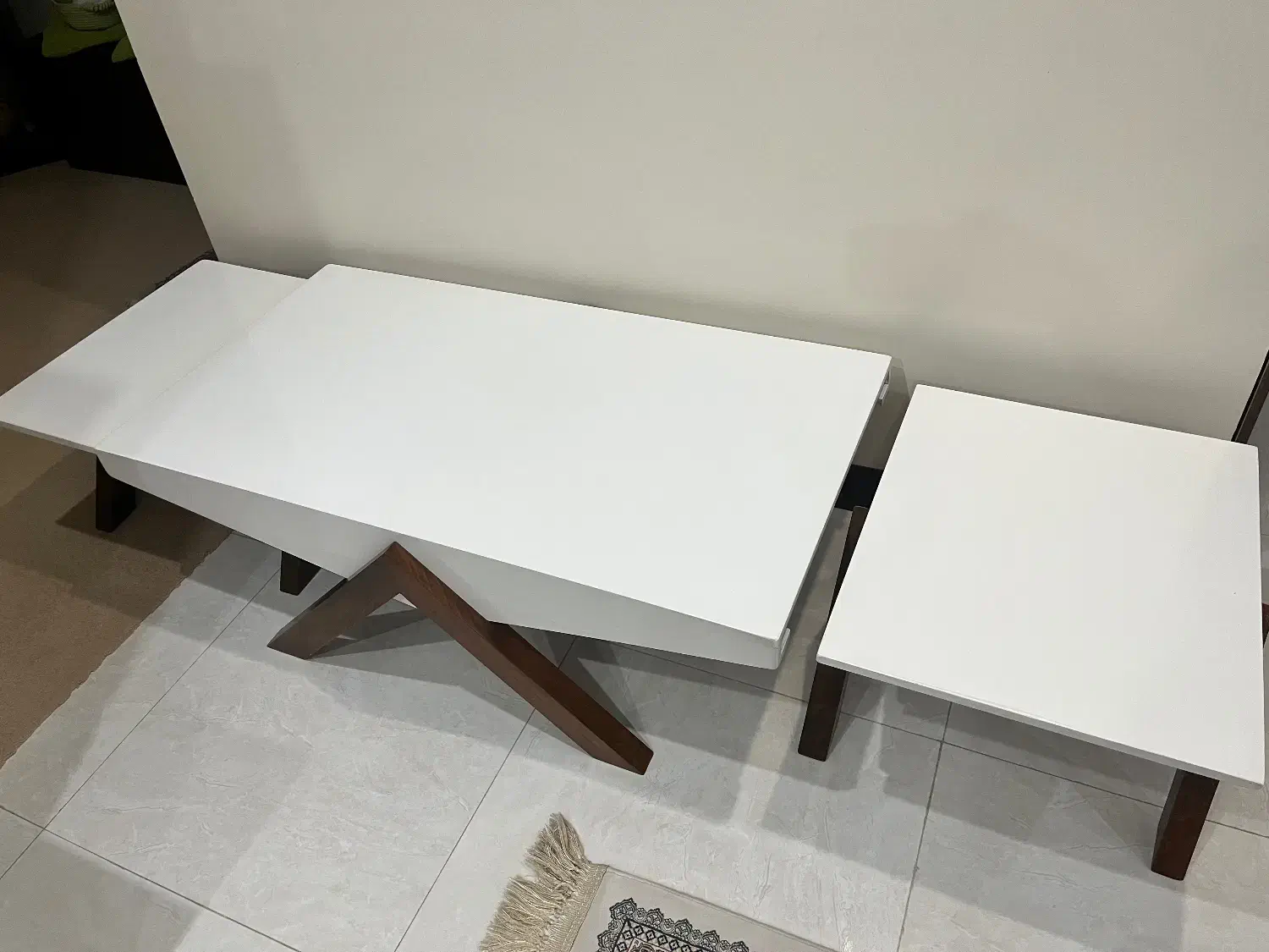 میز وسط مبلی  و ۲ عدد گل میز|مبلمان خانگی و میز عسلی|اهواز, کوروش|دیوار