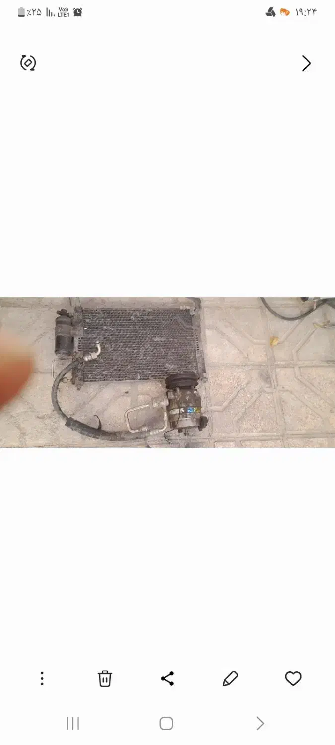 رادیات کولر پراید همراه کمپرسور|قطعات یدکی و لوازم جانبی|مشهد, حسینآباد|دیوار