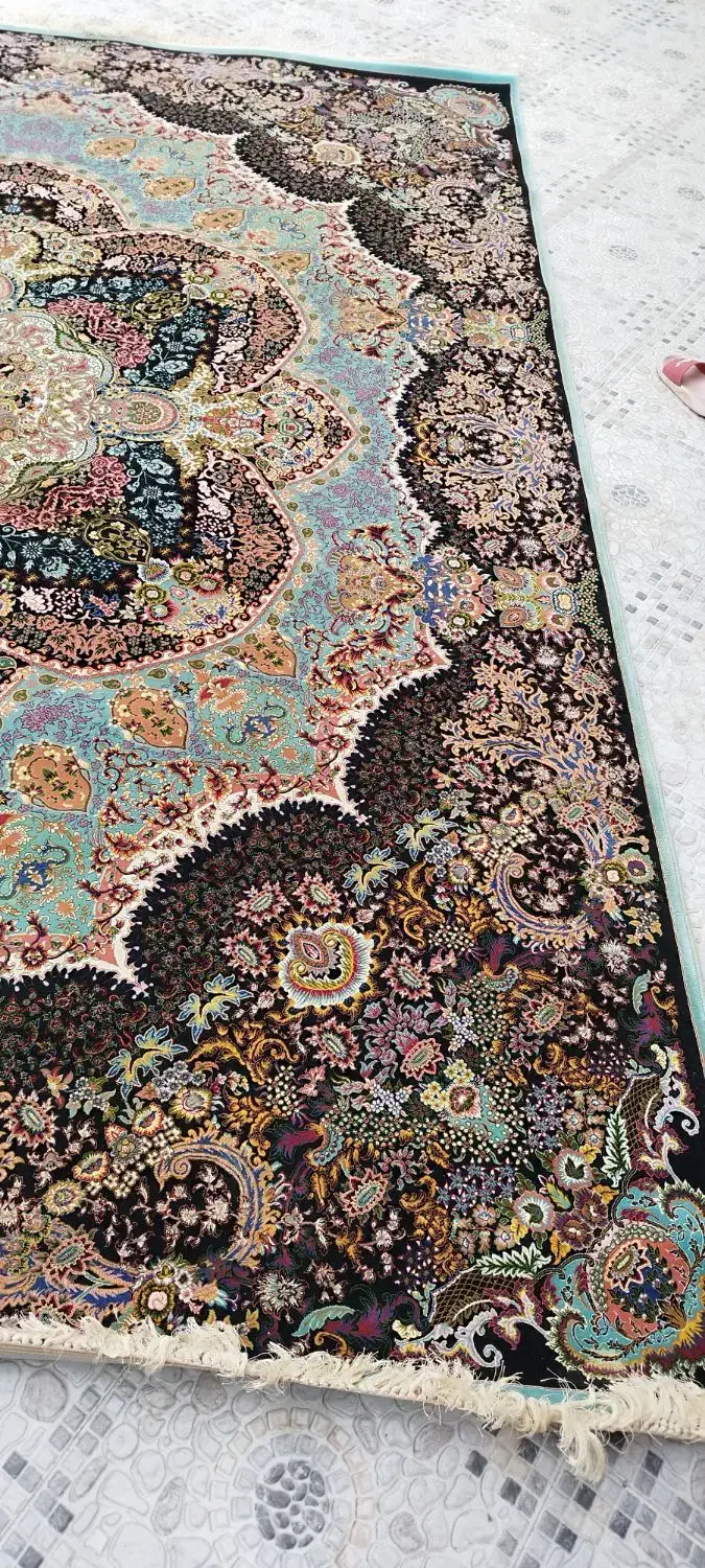 فروش فرش  پاتریس  فیروزه‌ای|فرش|دهدشت, |دیوار