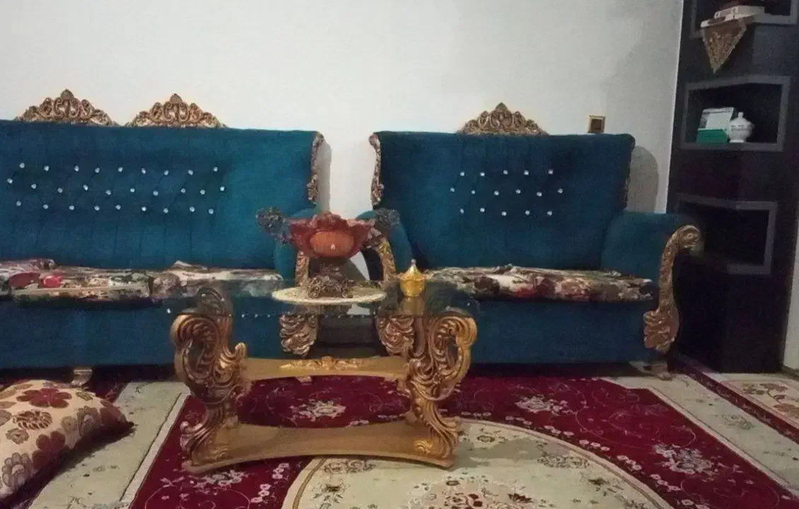 مبل 7نفره با سه عسلی فقط 2ملیون2500|مبلمان خانگی و میز عسلی|باغستان, |دیوار