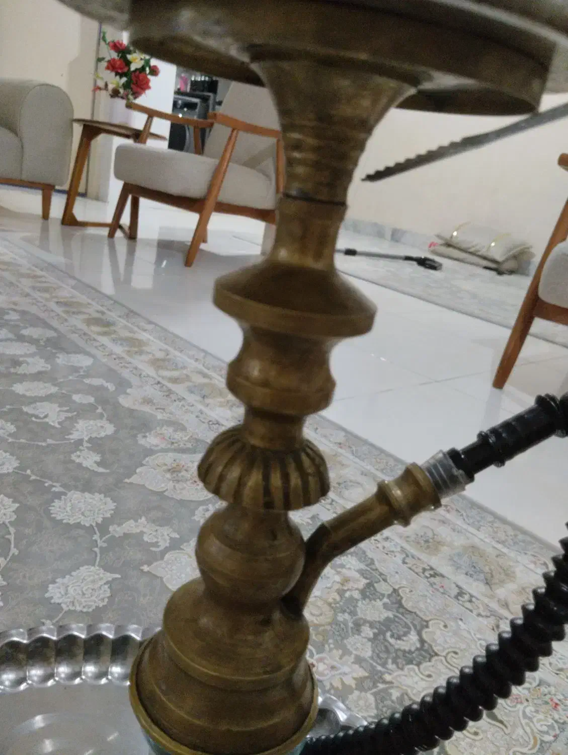 قلیان برنجی تنه سنگین|صنایع دستی و سایر لوازم تزئینی|ماهدشت, |دیوار