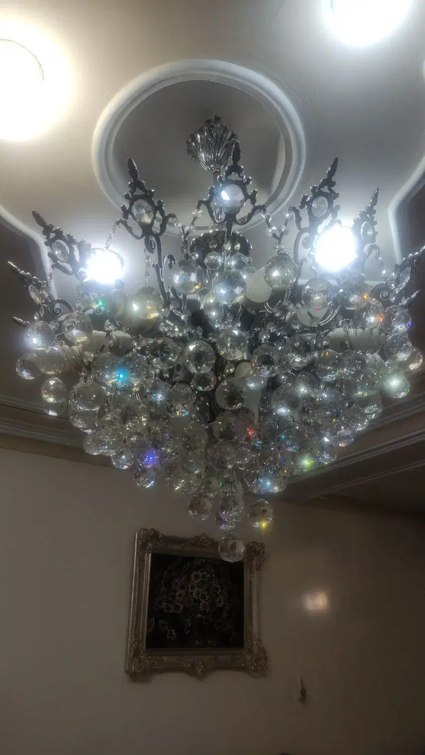 لوستر برنز ۲۴ شاخه|لوستر و چراغ آویز|تهران, بهداشت|دیوار