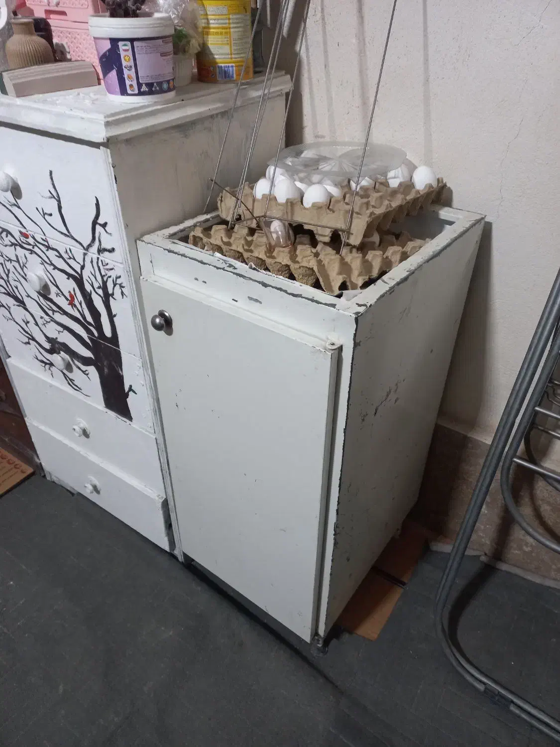 لوازم منزل نصف قیمت توافقی + خط تلفن ثابت|جاکفشی، کمد، دراور|محمدیه-قزوین, |دیوار