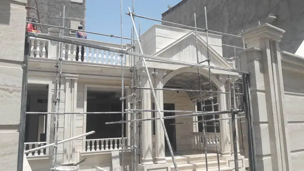 سنگ کاری نما رومی و مدرن|خدمات پیشه و مهارت|گلپایگان, |دیوار