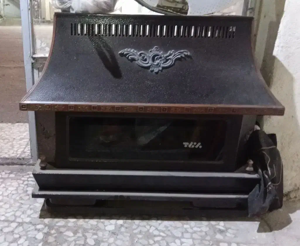 بخاری طرح شومینه برفاب|بخاری، هیتر، شومینه|رشت, دیانتی|دیوار