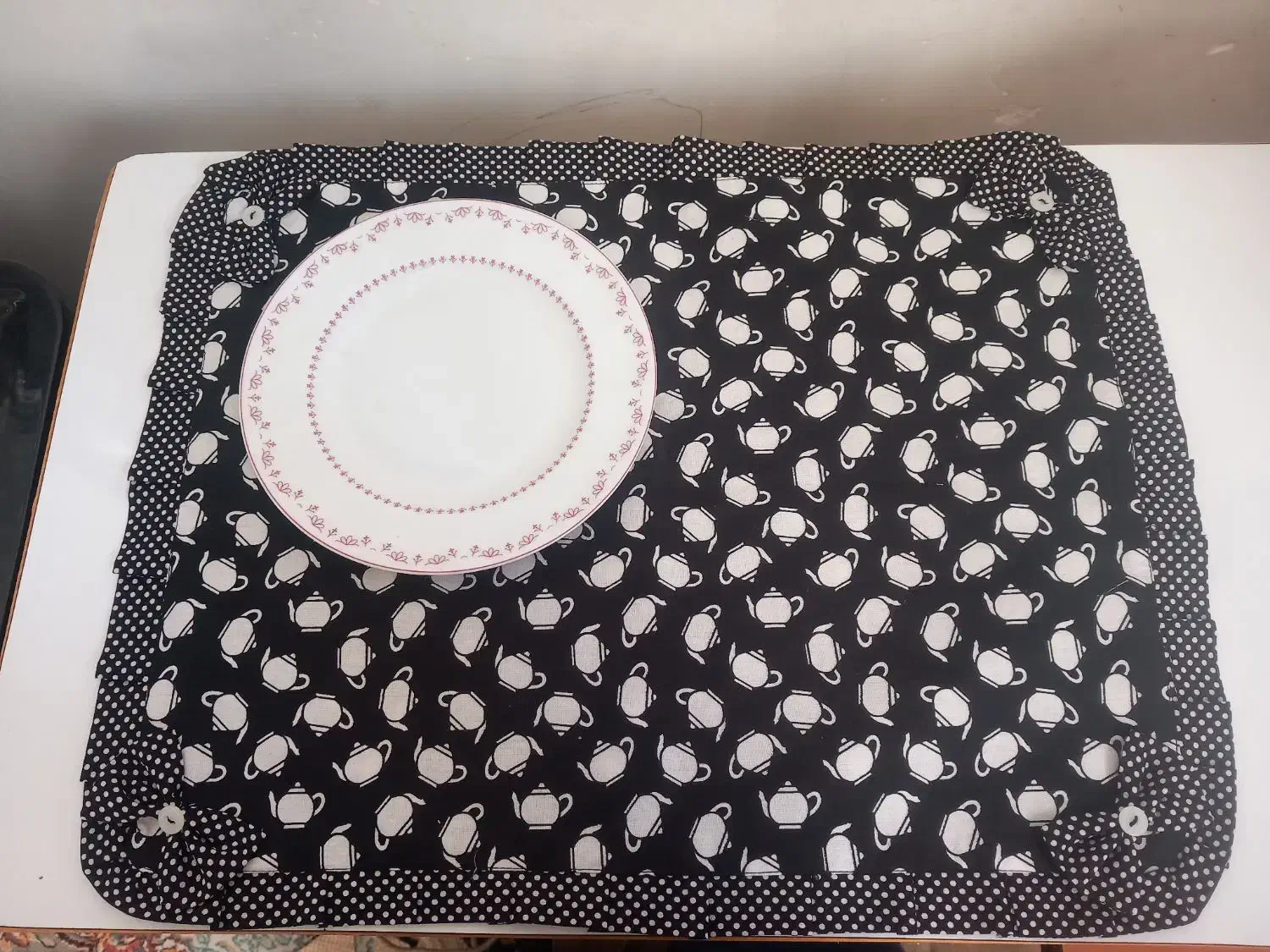 زیر بشقابی دونفره|سفره، حوله، دستمال آشپزخانه|نگین شهر, |دیوار