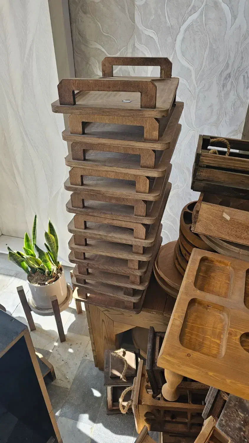 ظروف چوبی|صنایع دستی و سایر لوازم تزئینی|رامجین, |دیوار