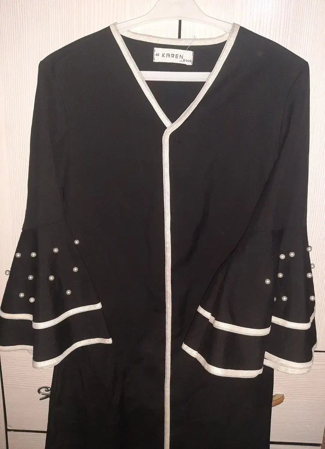 مانتو بلند عبایی آستین مهره دار پرسی|لباس|زابل, |دیوار