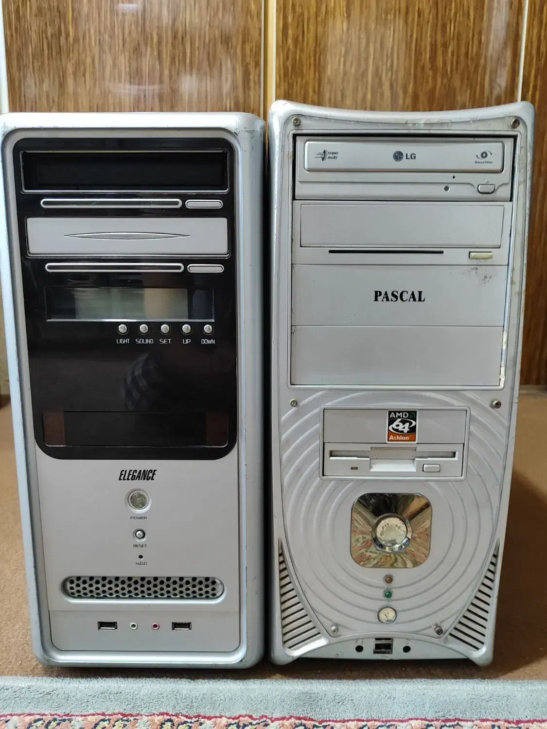 ۲ عدد کیس ۲هسته رم ۲ ddr2 هارد ۱۶۰ گرافیک ۲۵۶|رایانه رومیزی|چالوس, |دیوار