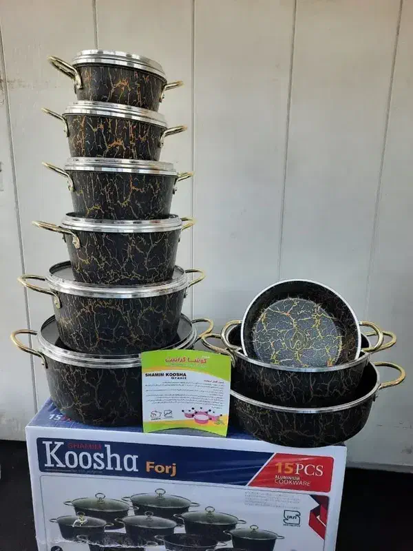 قابلمه کوشا 15 پارچه|ظروف پخت‌وپز|الوند, |دیوار