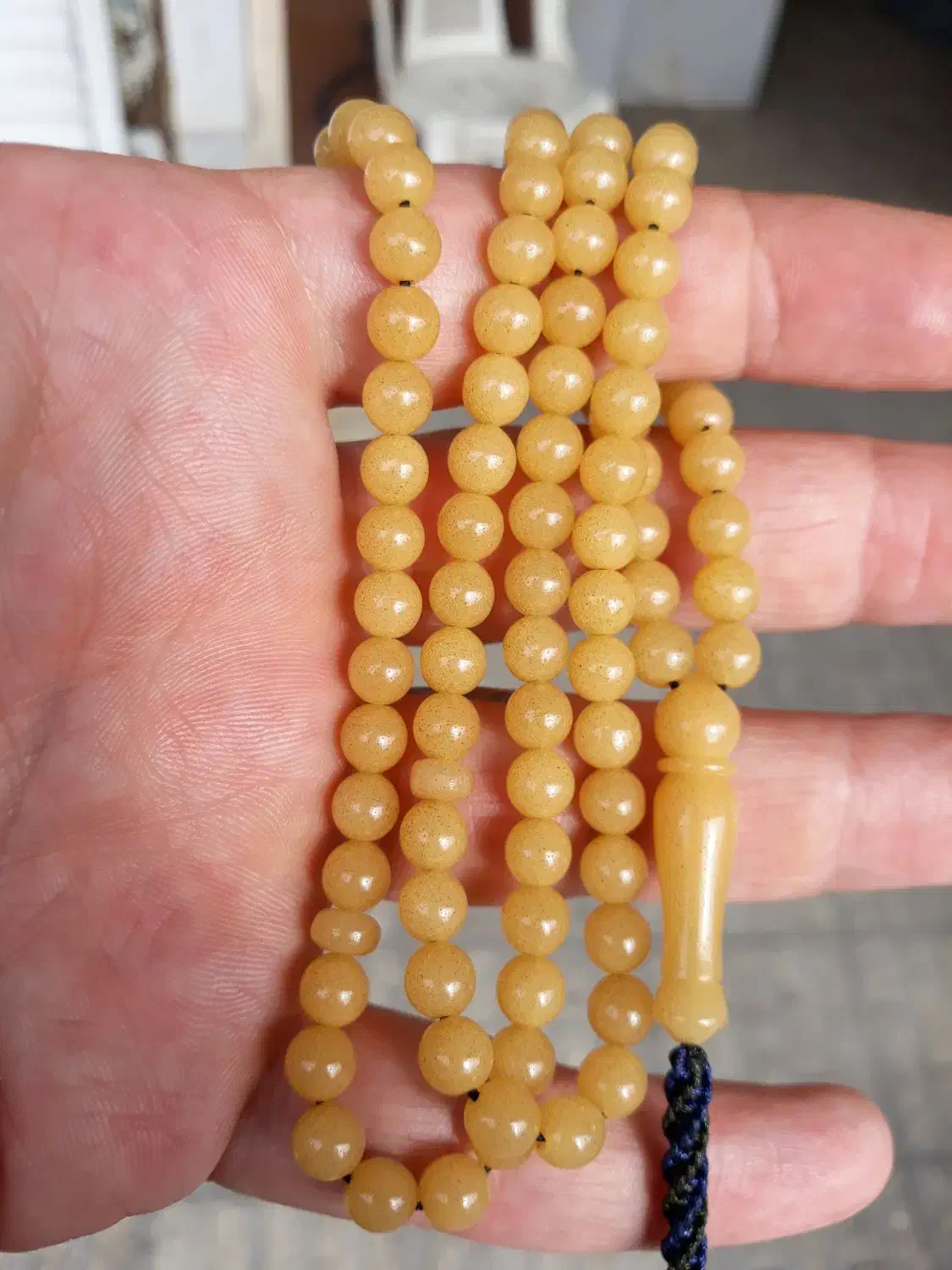 تسبیح سندلوس صابونی جنس آلمانی|کلکسیون اشیاء عتیقه|اسلامآباد غرب, |دیوار