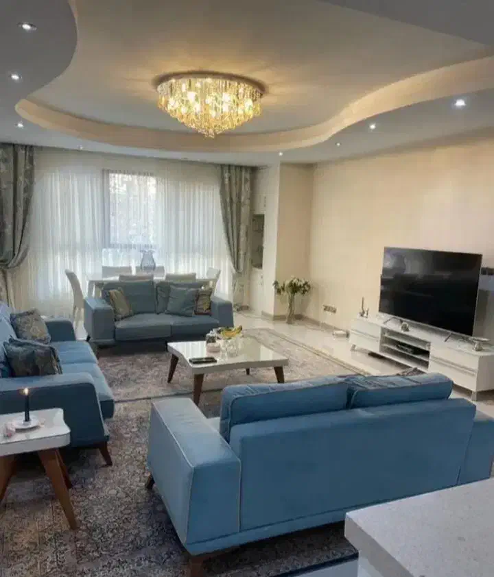 90متر/2خواب/سالن پرده خور رو به آفتاب