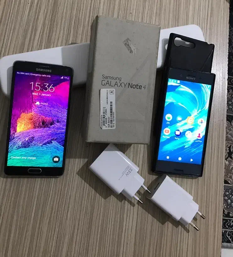 گوشی نوت ۴ سامسونگ و سونی اکسپریا xzبا لوازم|موبایل|تهران, اقدسیه|دیوار