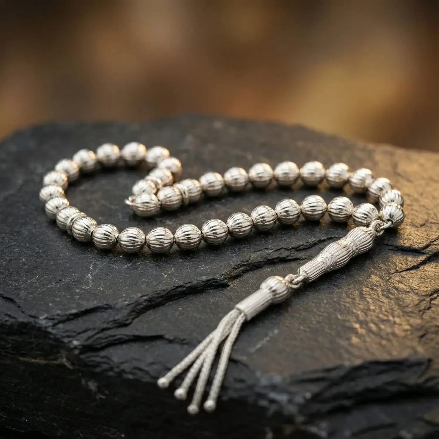 تسبیح نقره کد ۱۶۶۹ (گالری نقره سینا)|جواهرات|کرمانشاه, |دیوار