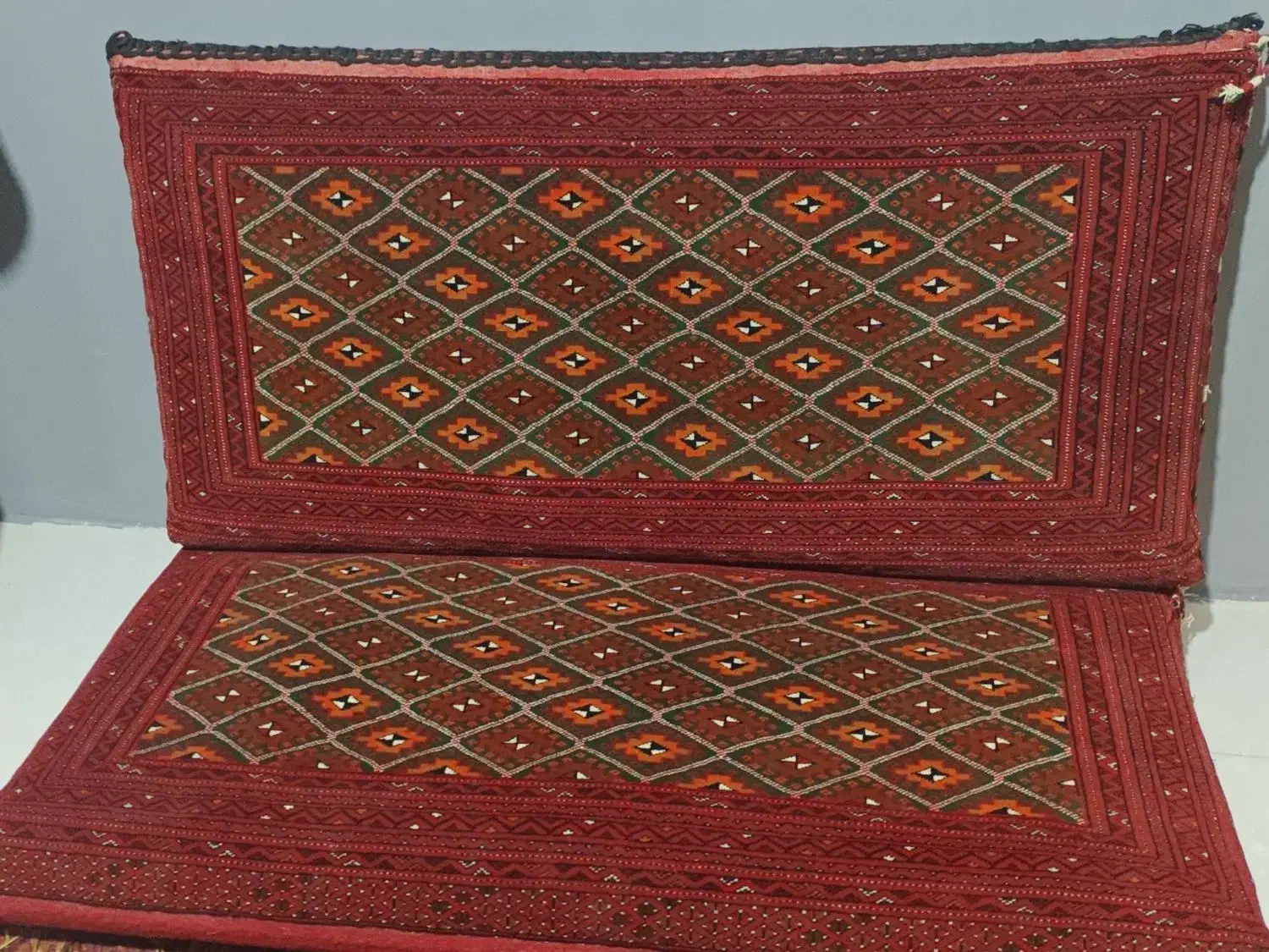 پشتی ترکمنی طرح‌خاص|پشتی|بجنورد, |دیوار