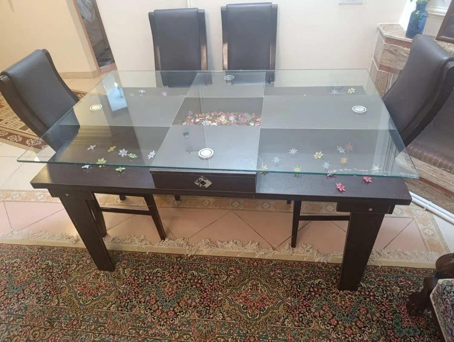 میز ناهار خوری با صندلی|میز و صندلی غذاخوری|کرمان, |دیوار