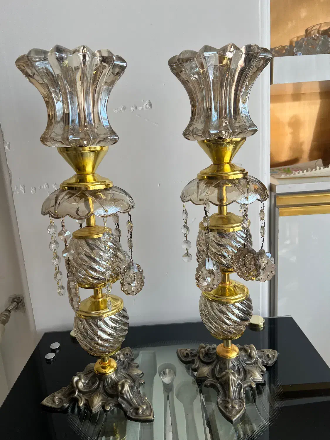 شمعدان|لوستر و چراغ آویز|یزد, |دیوار