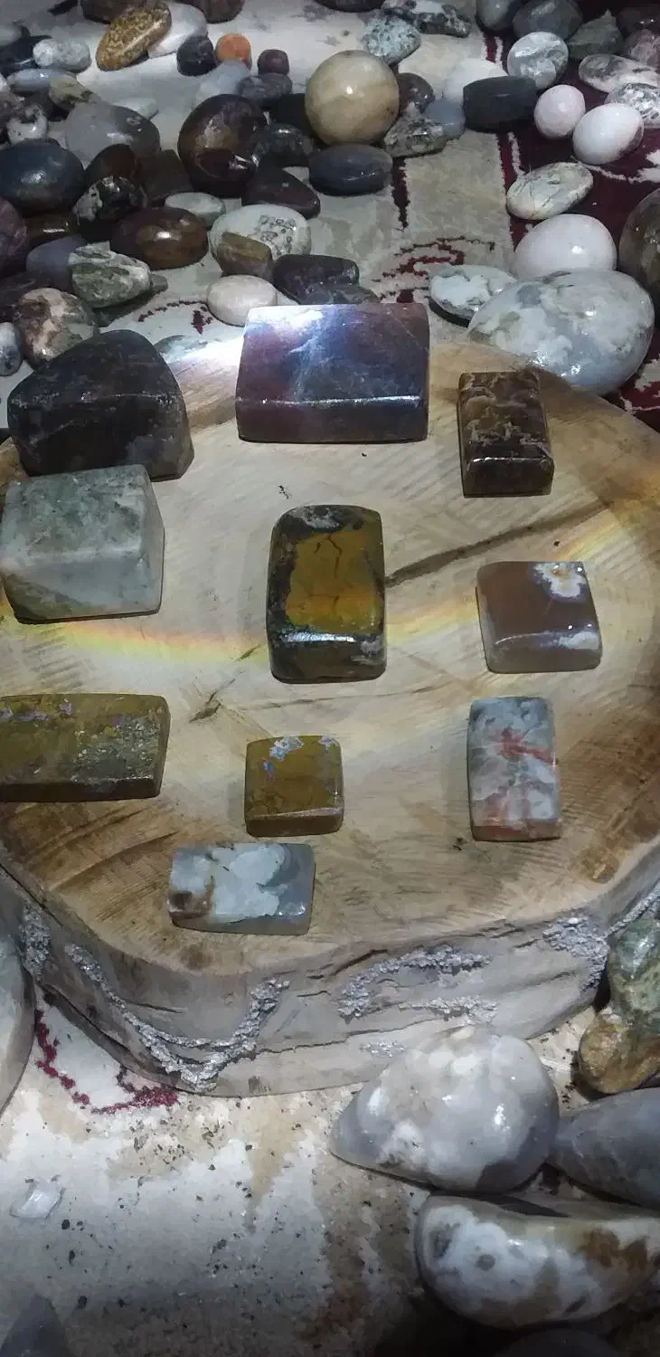 سنگهای عقیق تراشخورده دونه ای پنجاه تومن|جواهرات|تالش, هشتپر|دیوار