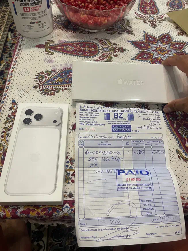 ۱۷پرومکس سیلور فاکتور خرید دبی نات اکتیو|موبایل|مشهد, امامیه (شهرک غرب)|دیوار