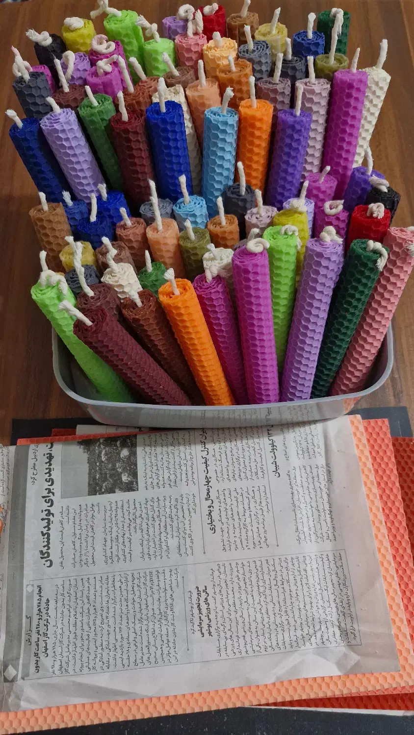 شمع موم عمده و تک|صنایع دستی و سایر لوازم تزئینی|رشت, سلیمانداراب|دیوار