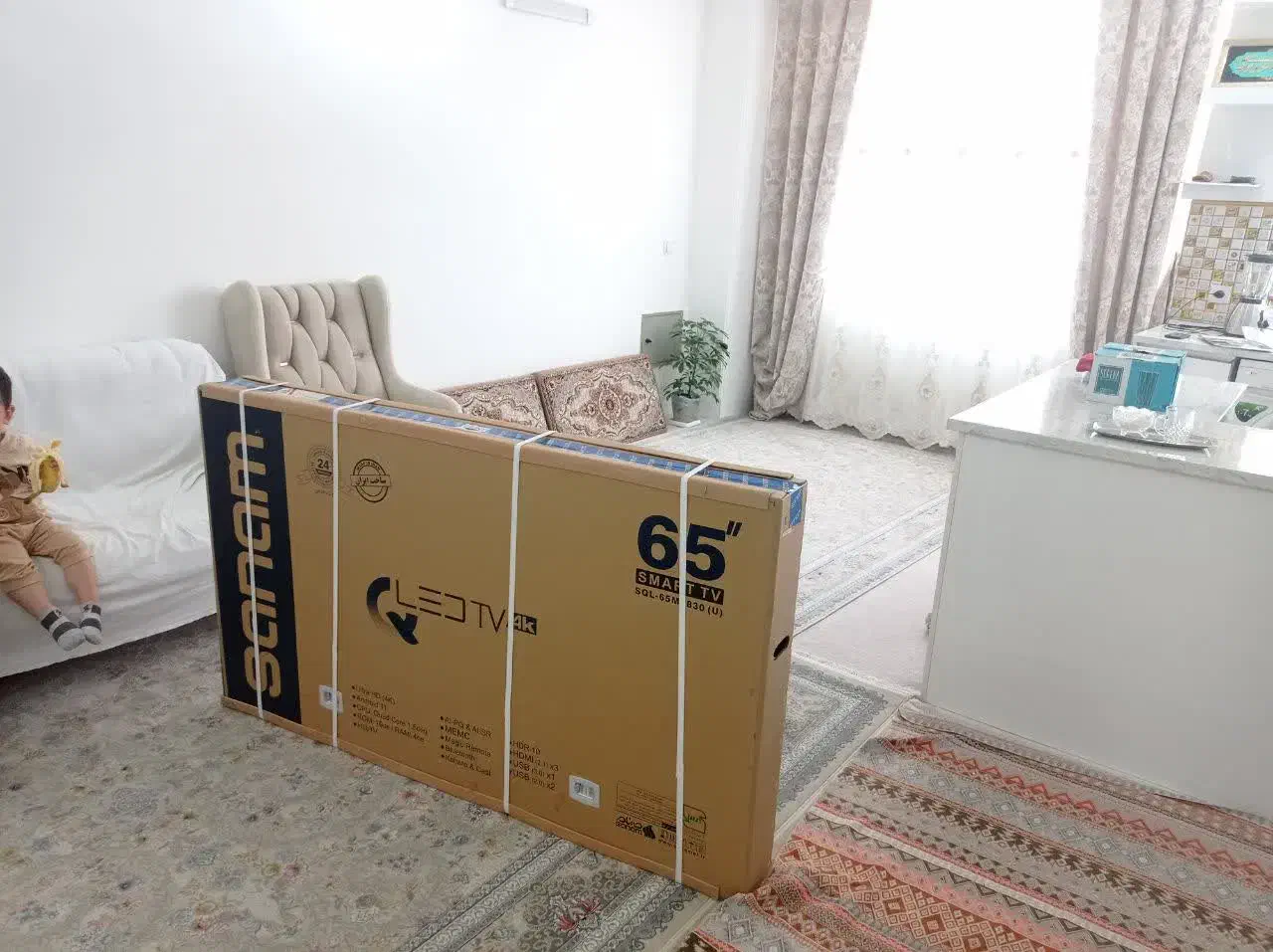 تلوزیون ۶۵ اینچ صنام  پول لازم زیر قیمت|تلویزیون و پروژکتور|اسلام‌شهر, شهرک جانبازان|دیوار