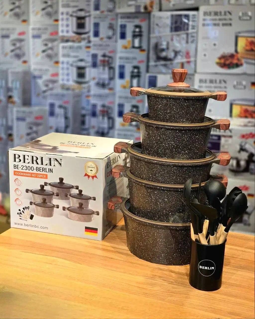 سرویس قابلمه گرانیتی برلین آلمان|ظروف پخت‌وپز|کرج, اصفهانی‌ها|دیوار