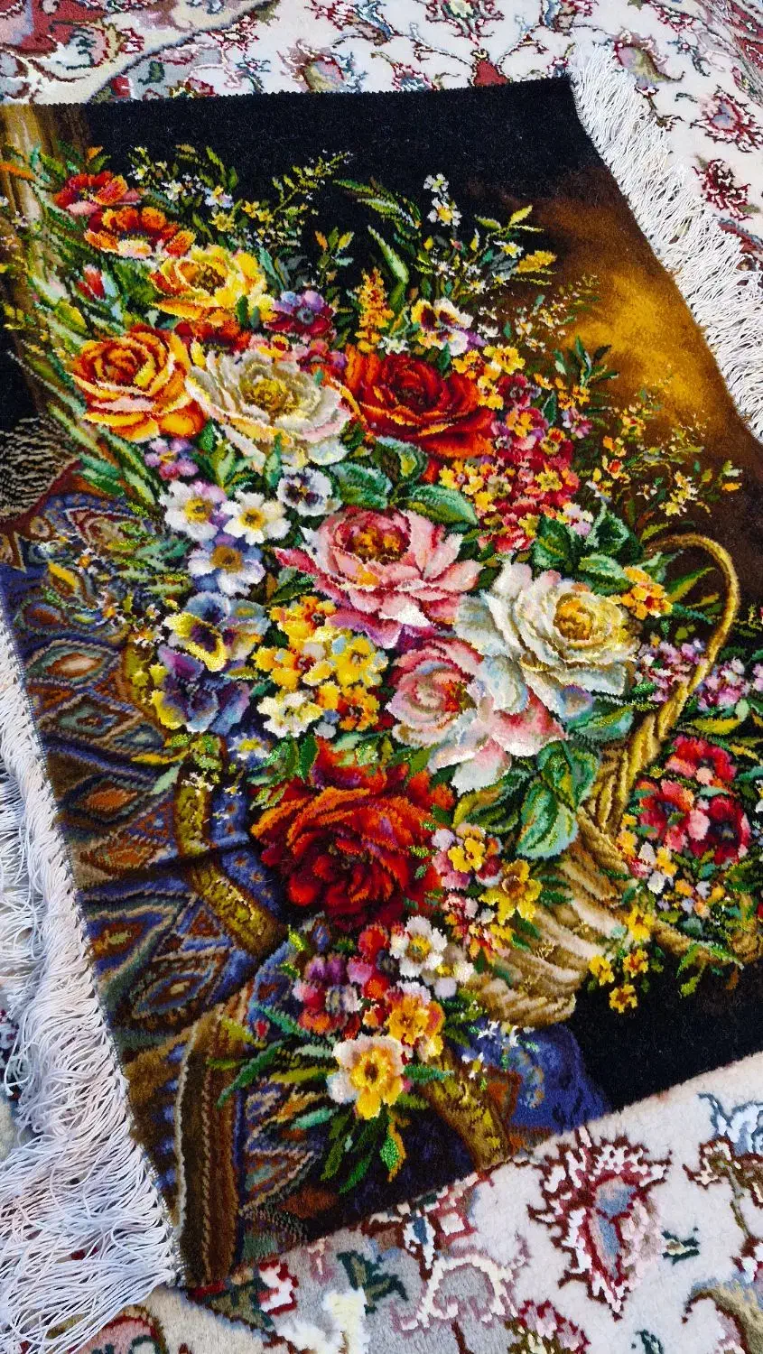 تابلو فرش طرح گل(اقساطی)|تابلو فرش|تبریز, |دیوار