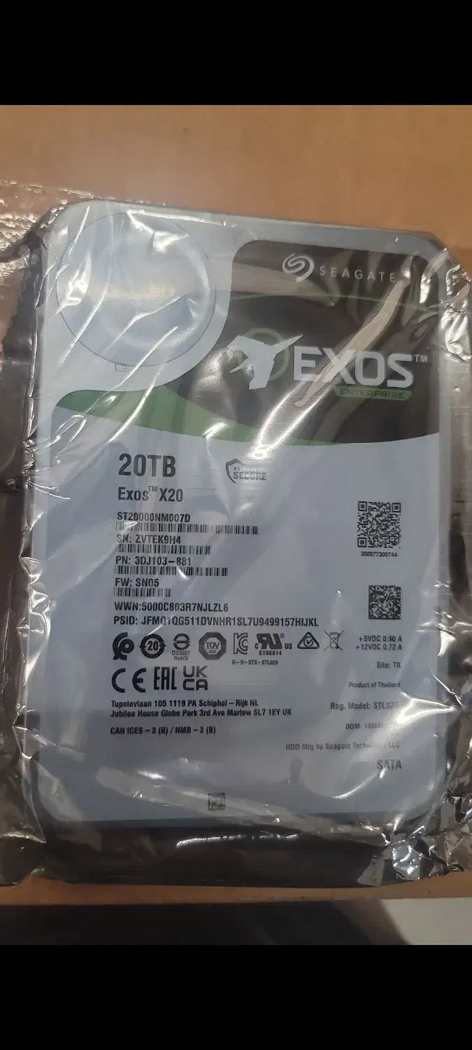 فروش هارد سرور سیگیت 20TB و 18TB نو|قطعات و لوازم جانبی رایانه|تهران, ایرانشهر|دیوار