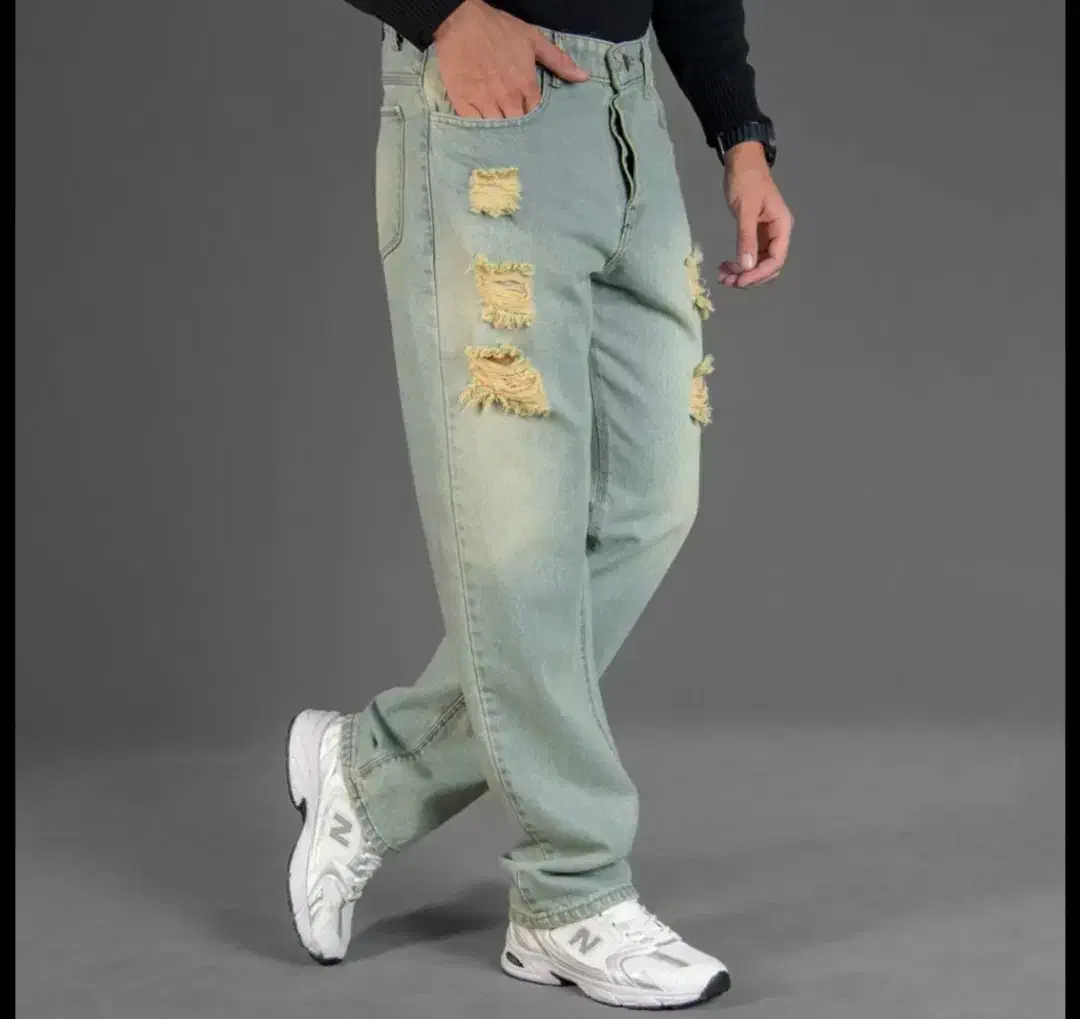 شلوار جین مردانه بگ آبی|لباس|کرمان, |دیوار