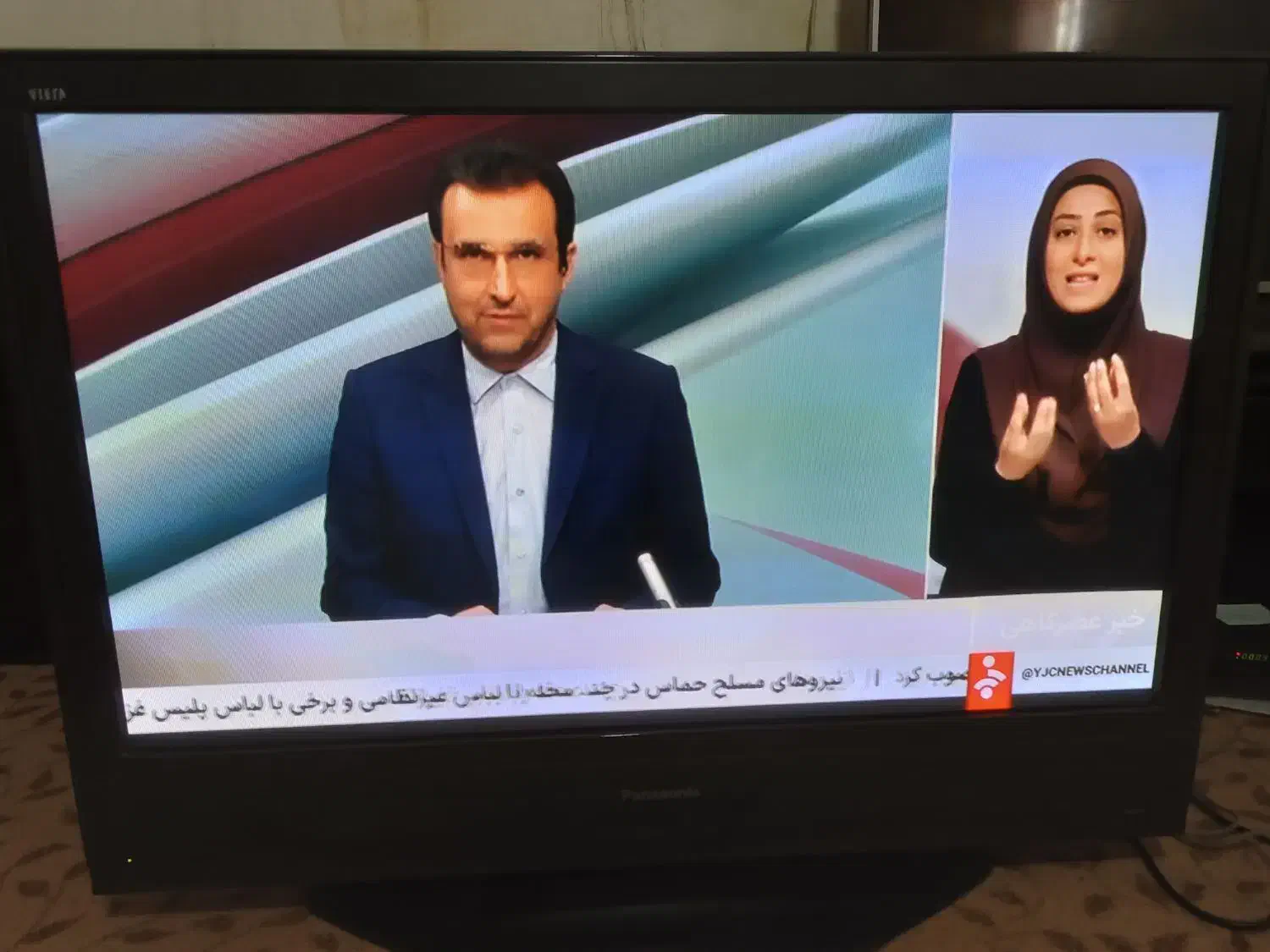 تلوزیون ال سی دی پاناسونیک قدیمی 42 اینچ پلاسما|تلویزیون و پروژکتور|رامهرمز, |دیوار
