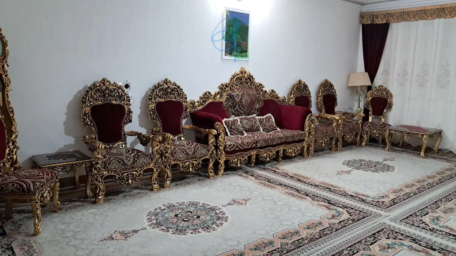 مبل ۹نفره سلطنتی|مبلمان خانگی و میز عسلی|پاکدشت, حصار امیر|دیوار